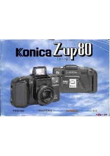 Konica Z-up 80 manual. Camera Instructions.